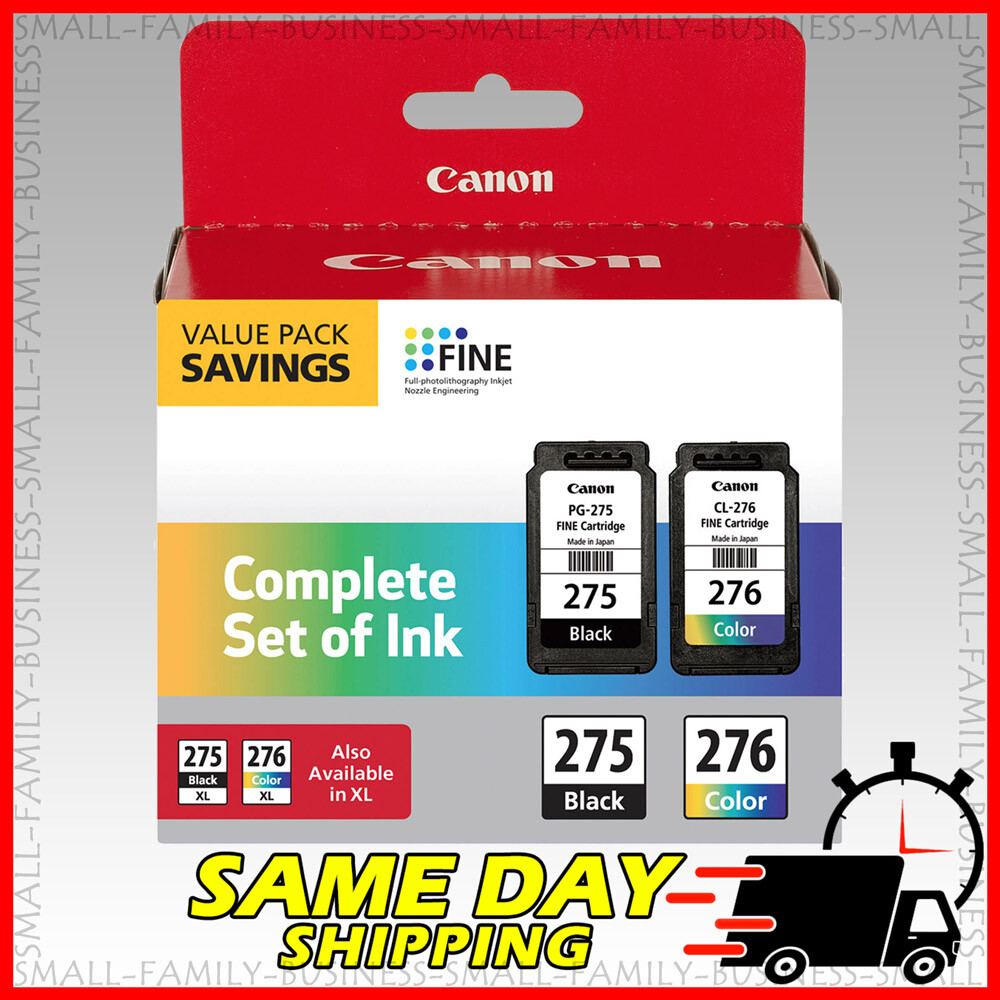 Genuine Canon PG-275 CL-276 Ink Cartridges 275XL 276XL TS3520 TS3522 TR4720