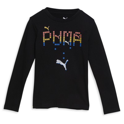 Футболка Puma Game On Pack Jersey Ls Graphic для мальчиков, размер 5, Повседневные топы 85978101