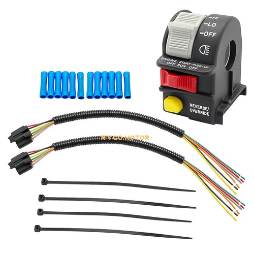 Left Handlebar Switch & Pigtail Harness Pulg Kit for Polaris Magnum 325 500 ATV
