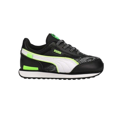 

Puma Future Rider Visual Effects Lace Up Toddler Boys Black Sneakers Casual Sho, Черный, Puma Future Rider Visual Effects Lace Up Toddler