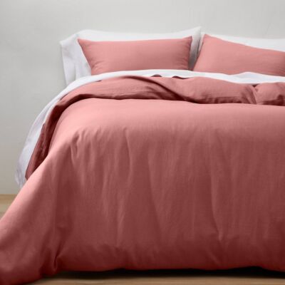 Full/Queen Linen Duvet & Sham Set Rose - Casaluna 807892_NEW_app