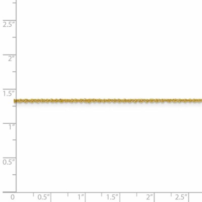 Pre-owned Superdealsforeverything Real 14kt Yellow Gold 1.3mm Sparkle Singapore Chain; 16 Inch; Lobster Clasp