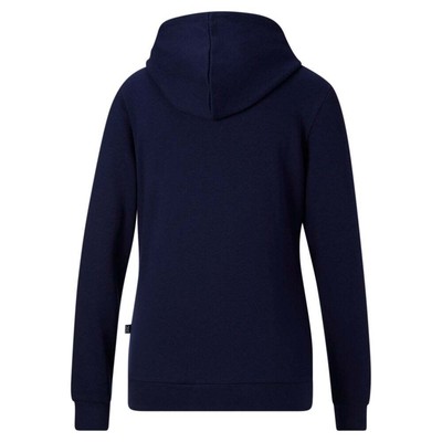 

Puma Ess Logo Pullover Hoodie Женская синяя повседневная верхняя одежда 84686006, Синий