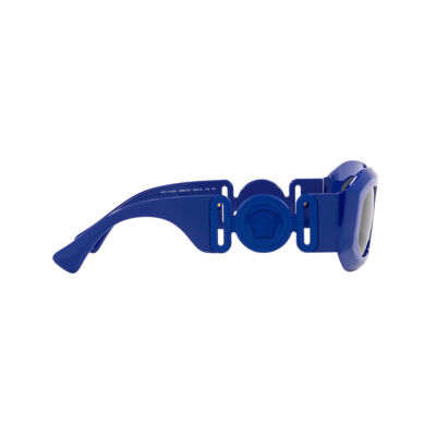 Pre-owned Versace Ve4425u-536887-54 Blue Sunglasses In Gray