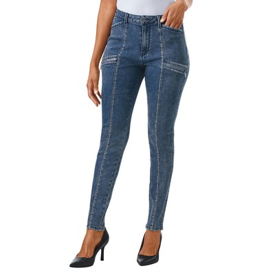 

Джинсы скинни Masseys со средней посадкой на молнии, Medium wash