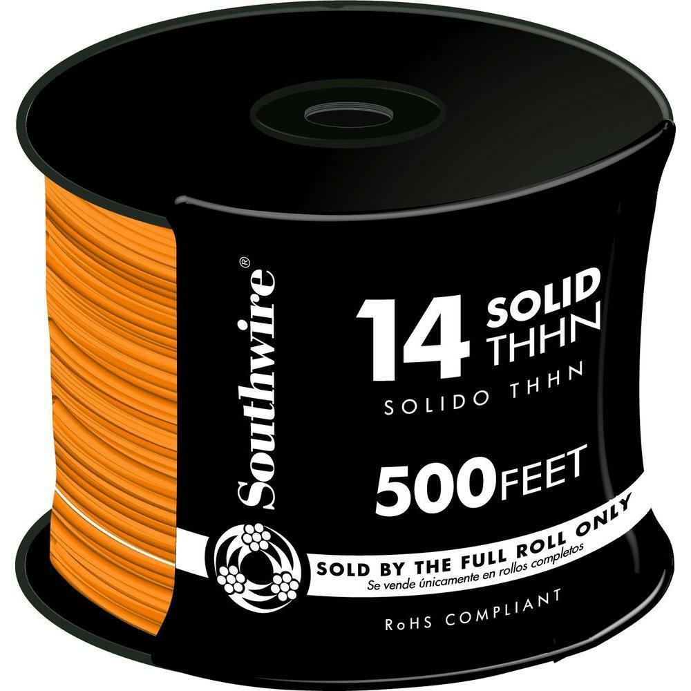 Orange Solid Cu THHN Wire Southwire For Outlets Switches ...