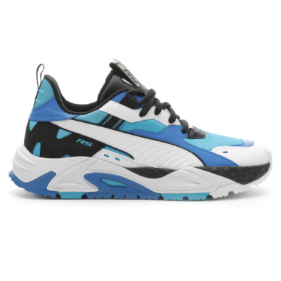 Puma RsTrck Super Lace Up  Mens Blue Sneakers Casual Shoes 39165502