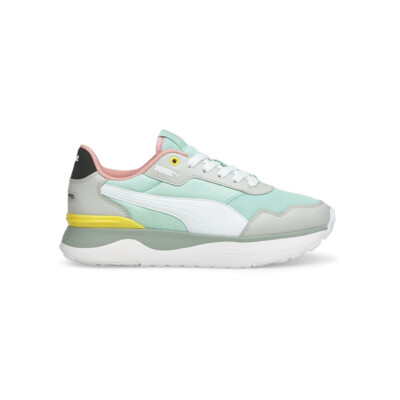 Молодежные кроссовки Puma R78 Voyage на шнуровке для девочек синего цвета, повседневная обувь 38204804