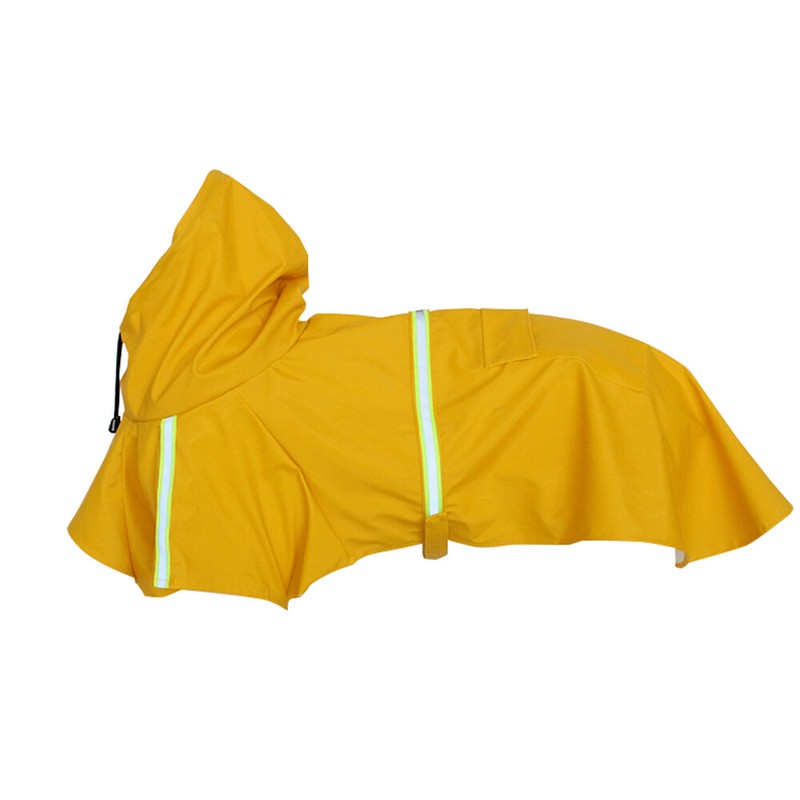 Reflective Waterproof Pet Dog Jacket Vest Raincoat Clothes Dog Rain Coat A