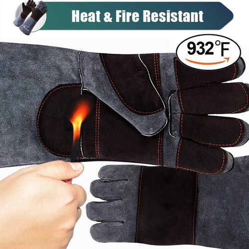 Handling Anti Bite Gloves Training Snake Cat Dog Pet Leather Safety Protective