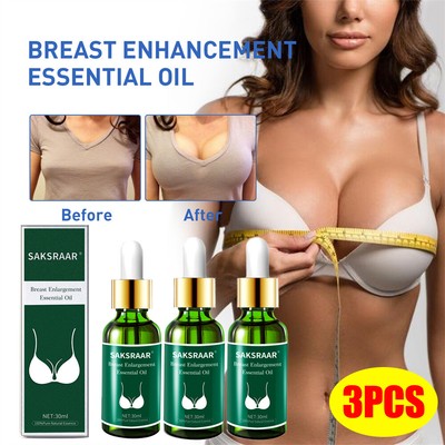 3X Breast Enlargement Essential Oil Bust Fast Growth Boobs Firming Enhancement