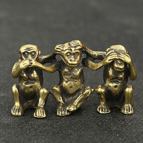 USA Vintage Mini Brass Figurine Statue Ornament Animal Figurines Decoration Gift