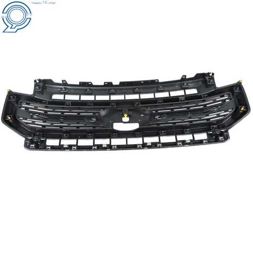 For 2020 2021 2022 Ford  F-250 F-350 Lariat Chrome Grill Satin Aluminum & Black