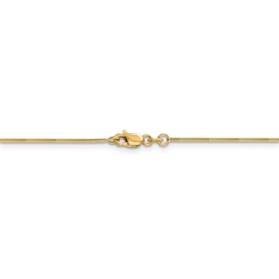Pre-owned Superdealsforeverything Leslie's Real 14kt Yellow Gold Snake Chain; 18 Inch; Lobster Clasp