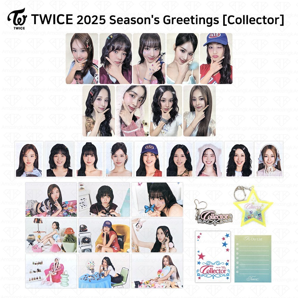 TWICE 2025 Season's Greetings Collector Official Photocard ID Photo Message Card