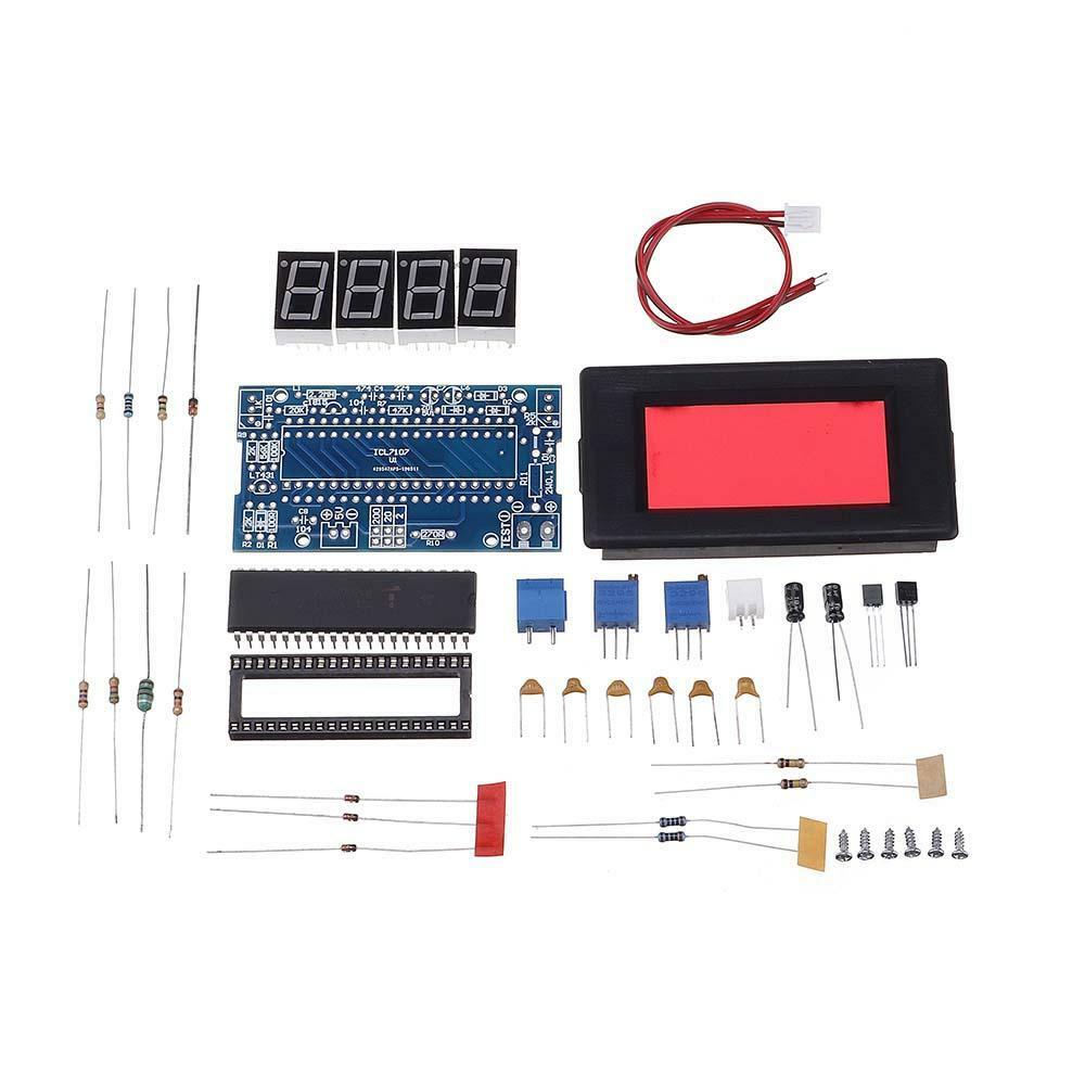 3pcs Icl7107 Voltmeter Diy Electronic Production Kit Dc5v 35ma Voltage Meter Dig Ebay