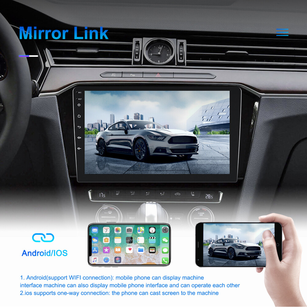2+32GB 9" Android 13 Double 2Din Car Stereo Carplay GPS Navi WiFi BT RDS Radio