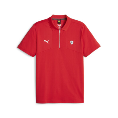 Рубашка поло Puma Sf Style с коротким рукавом мужская красная повседневная 62098502