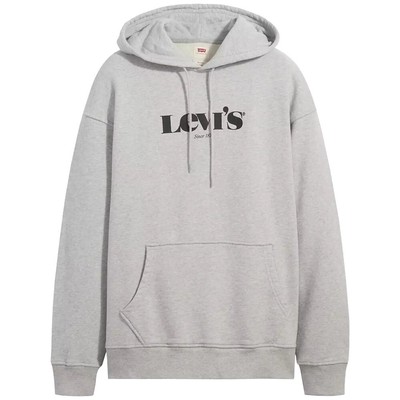 LEVI'S SWEATSHIRTS UNIVERSAL MEN LEVI'S RELAXED GRAPHIC HOODIE 384790040 GREY