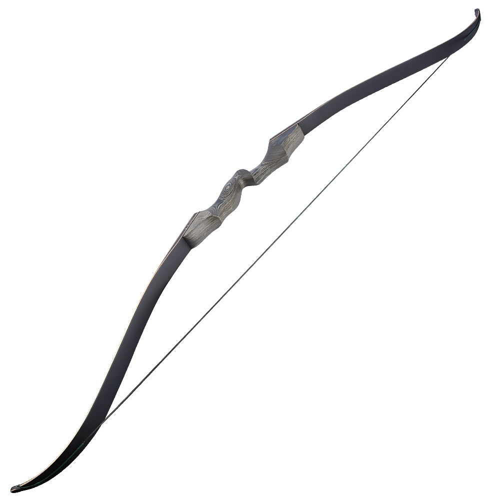 60" Takedown Recurve Bow 25-60lbs Limbs Wooden Riser Hunting Archery Target