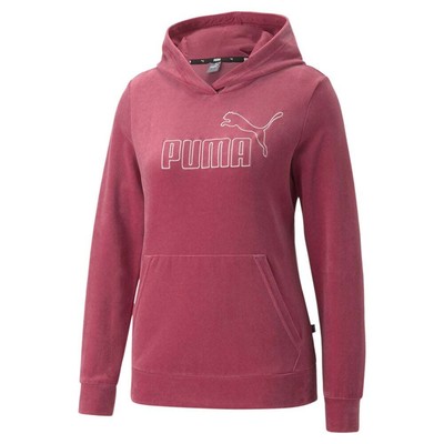 

Женская велюровая толстовка с капюшоном Puma Essentials+, размер , повседневная верхняя одежда 67000845, Фиолетовый