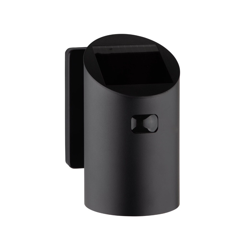 Better Homes & Gardens LED Solar Dusk to Dawn Motion Sensor Sconce Light, Black