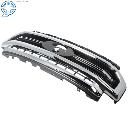 For 2020 2021 2022 Ford  F-250 F-350 Lariat Chrome Grill Satin Aluminum & Black
