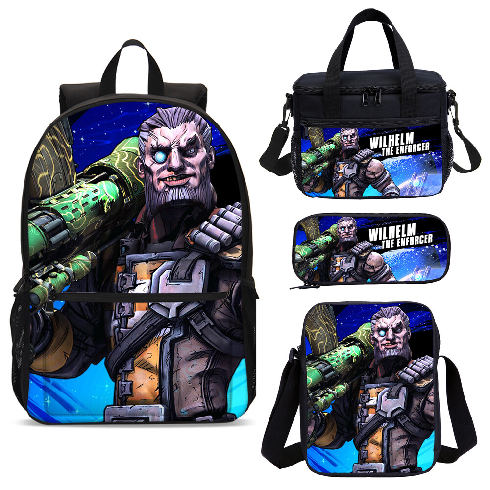 shark bookbag with lunch box