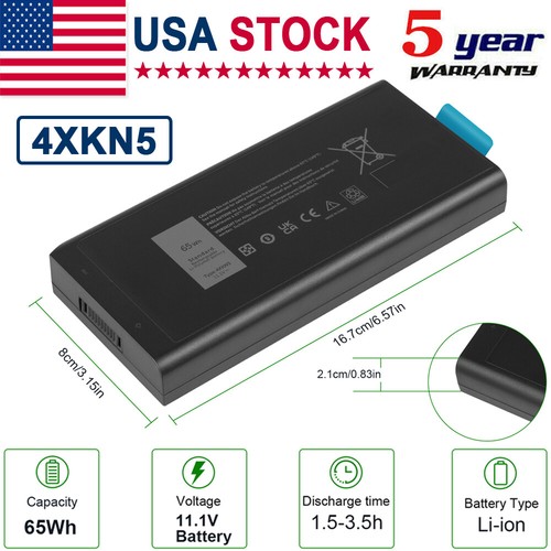 X8VWF Battery For Dell Latitude 5404 7404 5414 7414 E5404 E7404 4XKN5 5XT3V 6/9C