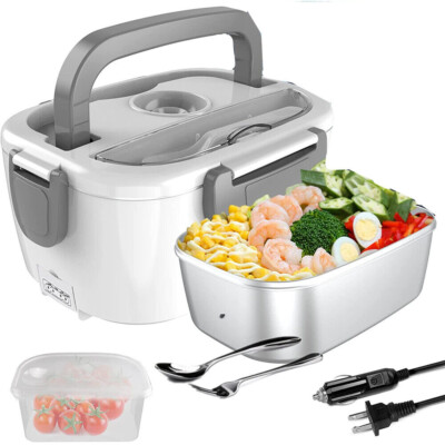 1.5L 110V Electric Heating Lunch Box Portable Car Office Food Warmer Container