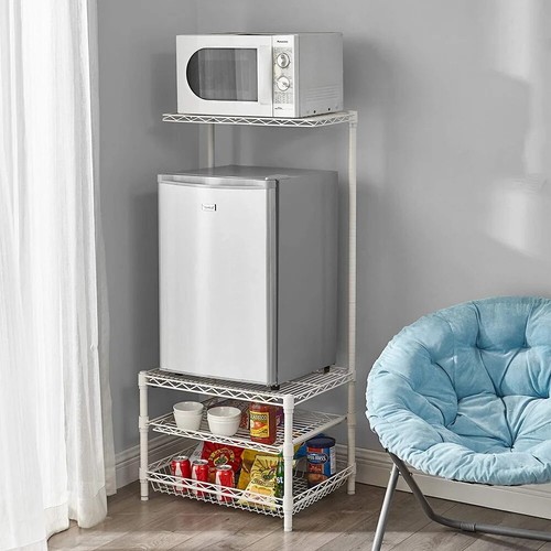 Storage Shelves Microwave Refrigerator Dorm Organizer
