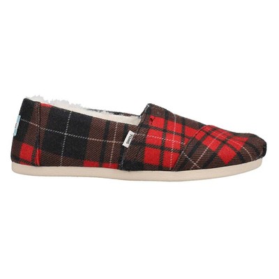 

TOMS Alpargata Cosy Slip On Women, разноцветные, красные повседневные туфли на плоской подошве 10018879T, Multi;red, TOMS Alpargata Cozy Slip On