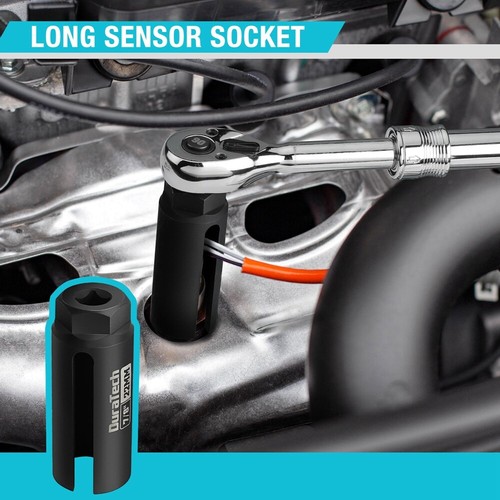 O2 Oxygen Sensor Socket Thread Chaser Set 5PCS O2 Sensor Wrench Removal Tool Kit