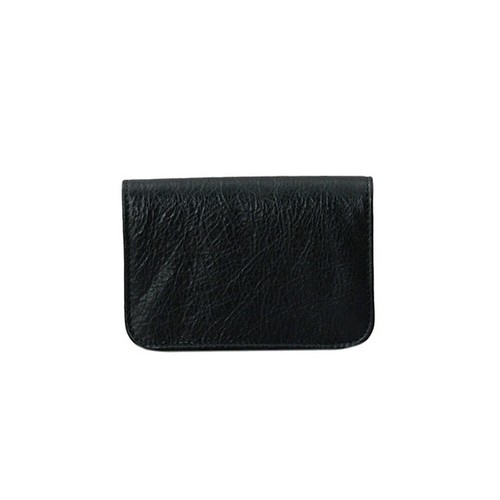 Pre-owned Balenciaga Id Wallet Monaco Fla Ca Hol 765631 Black 1000