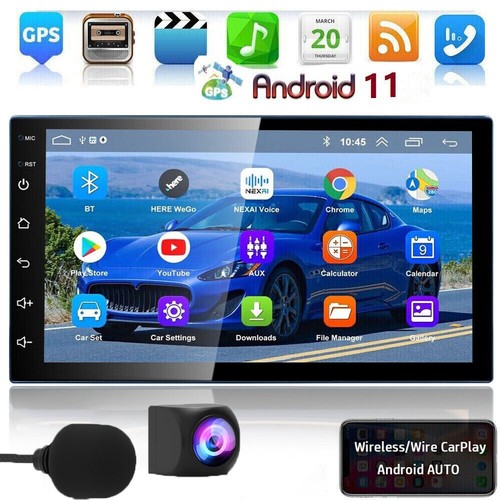 Android 11 Double 2 Din 9'' Car Stereo Radio GPS Navi WiFi