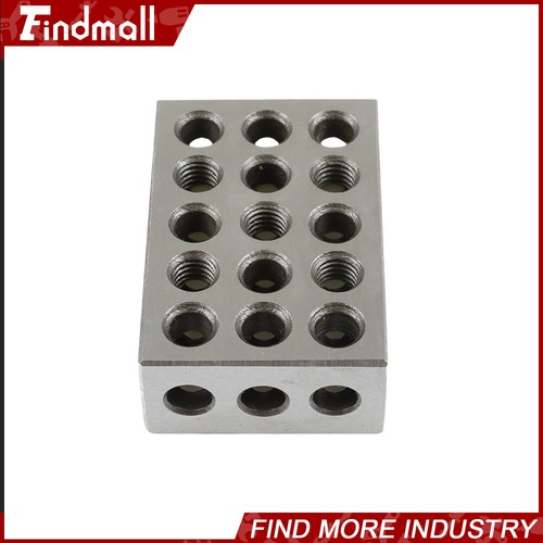 Findmall MATCHED PAIRS .0001" 1-2-3 123 BLOCK SET 23 HOLES With Screws HEX KEY