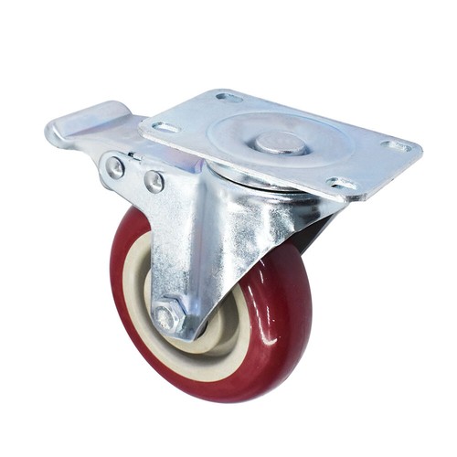 4 Piece 4 Inch Heavy Duty Caster Set Wheels Fits For All Swivel & Brake Casters