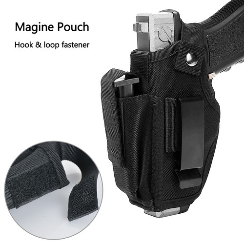 Gun Holster Tactical Concealed Carry Pistol Left/Right Hand IWB OWB w Mag Pouch