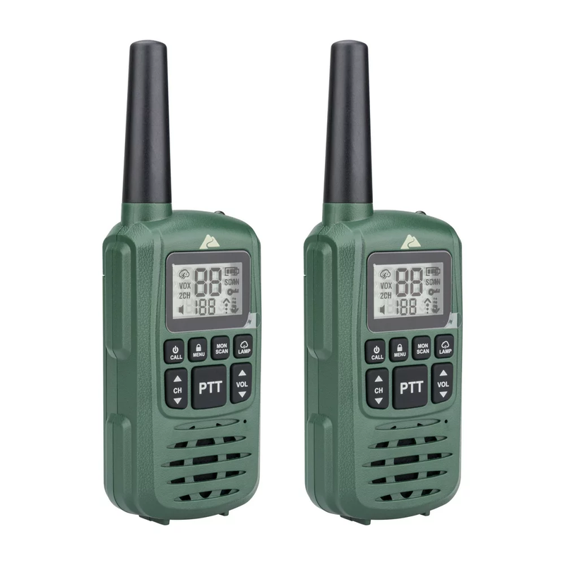 Two Way Walkie Talkie, IPX4 Waterproof, 22 Channel Hiking Hunting Camping 2 Pack