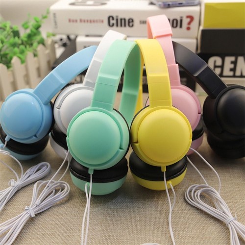 3.5mm Headset Wired Headphones Music Stereo Over Ear Sport Headphone