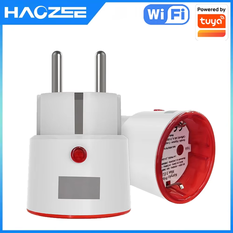 Tuya WiFi Smart Plug Socket EU with Power Monitoring Timing Voice Control Works