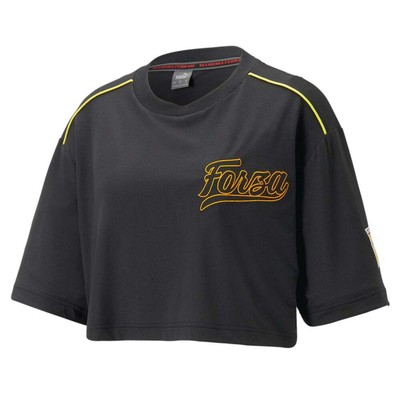 

Женские черные повседневные топы Puma Ja X Sf с круглым вырезом и короткими рукавами 53985901, Черный
