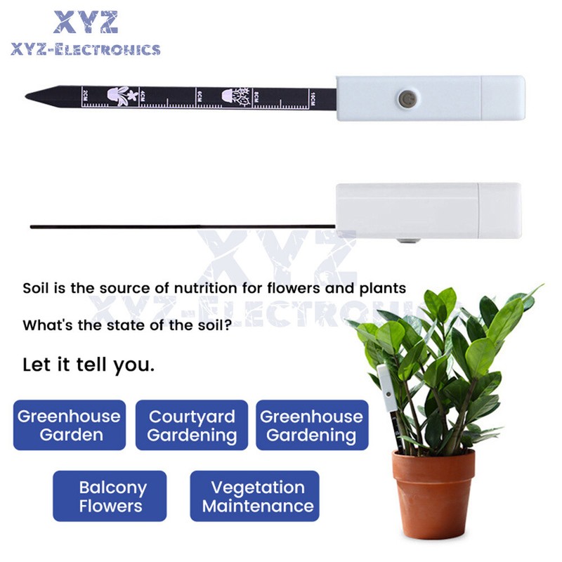 Soil Moisture Sensor Soil Humidity Tester Plant Water Shortage Detector