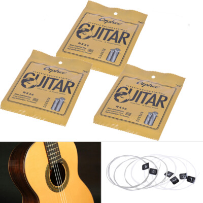 3 Set of 6 Strings Replacement Nylon String for Classical Guitar Music Tool I7F1
