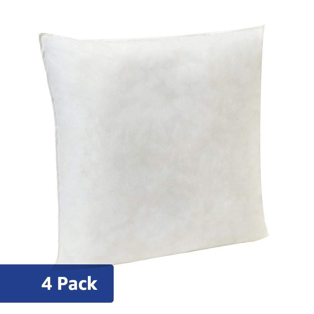 Amazonbasics Pillow Insert 20 Inch Square 4 Pack
