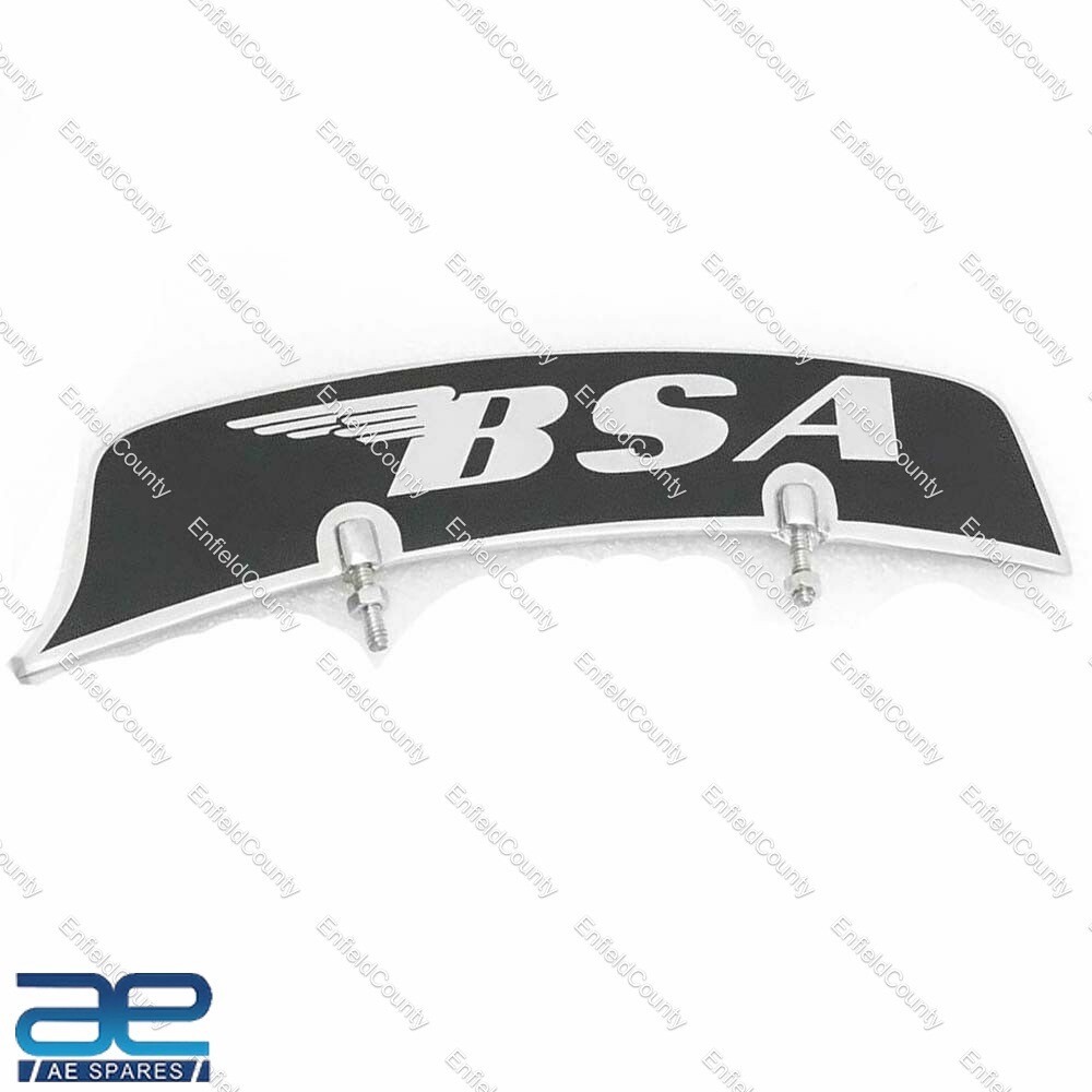 Front Mudguard Number Plate Brass Chrome For BSA Motorcycles 