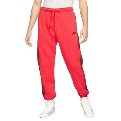 Мужская спортивная одежда Nike University Red/Team Red/Спортивные красные флисовые джоггеры для бега трусцой - XL