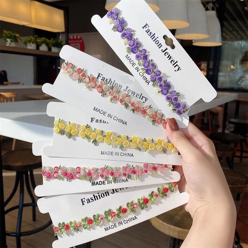 Spitze Bestickt Blumen Halsband für Damen Mädchen Mode Zubehör