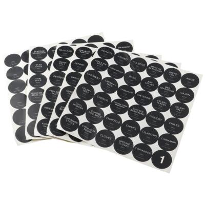 180Pcs Self Adhesive Kitchen Storage Glass Bottle Stickers  Spice Jars