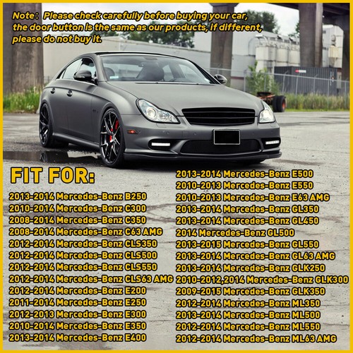 Door Seat Button Switch Cover Trim For 2010-14 Mercedes-Benz C300 E250 E350 E550